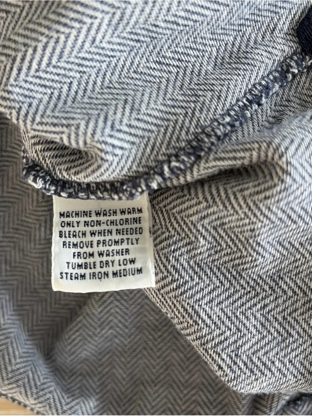 Polo Ralph Lauren Mens L Polo Shirt Navy Herringbone Pima Cotton Short Sleeve